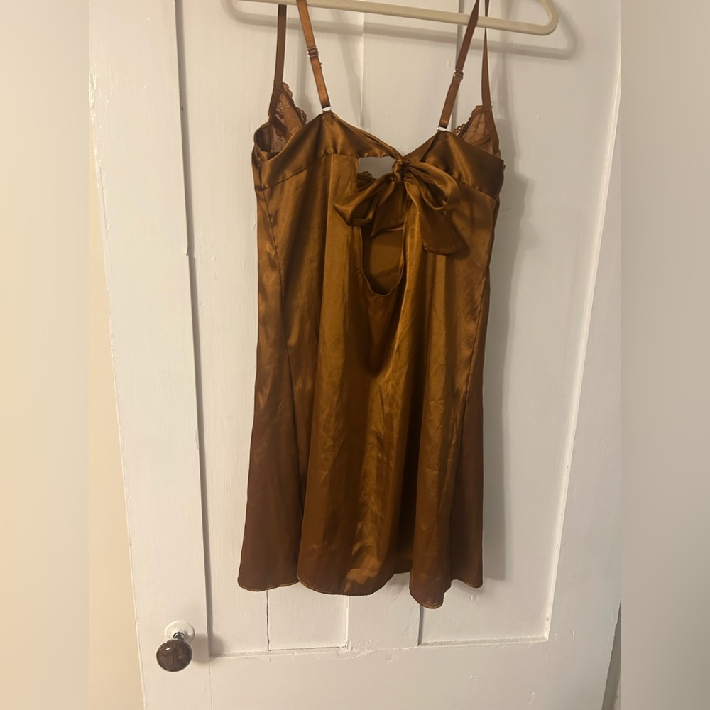 Forever 21 Brown Lace and CBR Red Lace Chemise Bundle - Picture 3 of 8